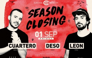 Cuartero, Leon и Deso закриват сезона в Cacao Beach Club