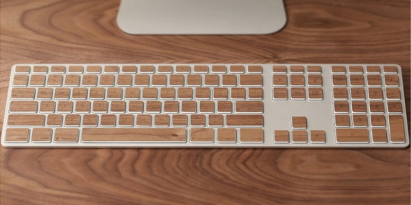 Lazerwood Apple Wireless Keyboard Walnut