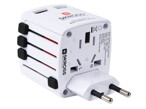 Skross Travel Adapter World USB