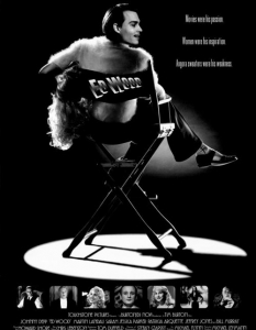 Ед Ууд (1994) Историята на ексцентричния режисьор на хорър филми Ед Ууд, наричан от мнозина "Орсън Уелс на долнопробното кино", неимоверно привлича Бъртън, който отново залага на новия си любимец в главната роля.  Лентата е изцяло черно-бяла, но духът и импровизаторските умения на Деп буквално превръщат стандартния проект в абсолютен хит.  В противовес с мълчаливия Едуард и носталгичния Аксел, тук Джони залага на един от любимите си бъдещи похвати - самоиронията, изигравайки Ууд като абсолютен бездарник, на който не можеш да му затвориш устата.  В крайна сметка филмът дори е отличен с два Оскара, а Джони показва, че няма прегради дори и пред най-разнородните персонажи ...