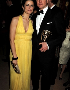 Колин Фърт с италианската си съпруга Ливия Гуиджиоли  

Снимка: Image.net