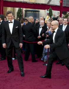 Колин Фърт в сценка със Стенли Тучи... 

Снимка: ©A.M.P.A.S.

A тук - кой какво спечели на Оскари 2010 >> 