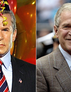  Джордж Буш 
Снимка:  Nine MSN 
Целувките на звездите!  

Chris Buck представя: Двойниците на звездите!   

Целувките на звездите!  

 Голи звезди в Twitter (18+)!  
