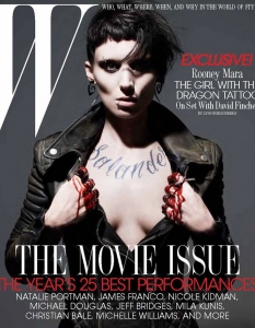 Рууни Мара - The Girl with the Dragon Tattoo за W Magazine - 7