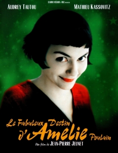 Amelie (Невероятната съдба на Амели Пулен)
Одри Тоту (Audrey Tautou) и абсолютно невероятната й героиня Амели Пулен са част от златната класика на романтичните филми. 
Изпълнен  с много хумор, красота и особено внимание към малките детайли, Amelie е  филм, в който няма какво да не хареса човек и доказва, че не е  задължително да се обръщаме към филмите от 60-те и преди това, за да  гледаме истинска романтична история.