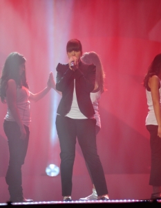 Бон Бон по време на финала на "Българската песен на Евровизия 2011" на 23 февруари в зала 1 на НДК.