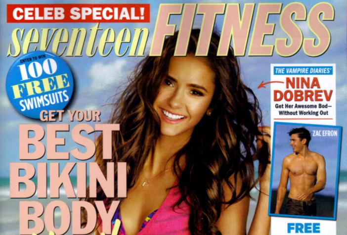 Нина Добрев се съблече за Seventeen Fitness Magazine