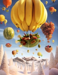 Светът, пресъздаден от хранителни продукти в изкуството на Карл Уорнър - 3