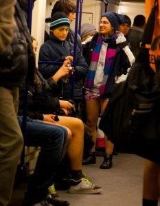No Pants Subway Ride 2012 в София - 2