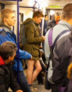 No Pants Subway Ride 2012 в София - 8