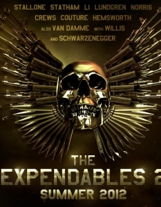 "Непобедимите 2" (The Expendables 2) 
 Ако "Отмъстителите" (The Avengers) събира всички супергерои от комиксите, второто издание на "Непобедимите" е достойният отговор на героите в екшън жанра на "размаханата ръкавица" от тези в sci-fi жанра. 
Разбира се, че дори да само рамо до рамо в някоя реклама, Арнолд Шварценегер, Брус Уилис, Силвестър Сталоун, Джейсън Стейтъм и компания ще заинтригуват зрителите, какво остава за толкова мащабна продукция.. при това заснета почти изцяло в България. 
Г-н Чърч (Уилис) събира отново бригадата, убеждавайки ги да поемат нова задача. По време на изпълнение на служебния дълг обаче един от гладиаторите е убит. Така "Непобедимите" отново ще отмъщават.. и то на вражеска територия. Всъщност на кой му пука за сюжета, тоя филм го снимахме у нас. Там сме.
Световна премиера: 17 август 2012
 