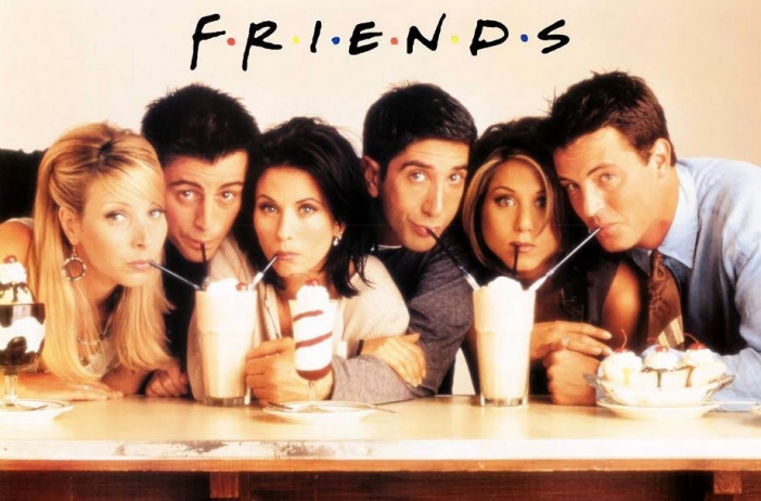 Приятели (Friends)
Безспорно наложил се като класика в жанра и абсолютен фаворит на зрителите, "Приятели"(Friends) е един от най-успешните ситкоми в телевизионната история. Сериалът е създаден по идея на Дейвид Крейн (David Crane)и Марта Кауфман (Marta Kauffman)и се излъчва от NBC от 1994 до 2004 година. 
Достига впечатляващите десет сезона, а популярността му непрекъснато нараства. В главните роли са Дженифър Анистън (Jennifer Aniston), Кортни Кокс (Courteney Cox), Лиса Кудроу (Lisa Kudrow), Мат ЛеБланк (Matt LeBlanc), Матю Пери (Matthew Perry) и Дейвид Шуимър (David Schwimmer).
