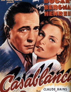 "Казабланка" (Casablanca)
"Казабланка", безспорно, е един от най-обичаните американски филми. Ставайки класика още с излизането си, режисираната от Майкъл Къртис лента, е сред най-добрите романтични филми правени някога, ако не и най-добрият. 
70 години след дебюта си "Казабланка" е вдъхновение за множество режисьори, като никой не успява да достигне класата му. 
Хъмфри Богарт и Ингрид Бергман и до днес са считани за една от най-добрите екранни двойки, а химията помежду им е много рядко срещана в днешно време. 