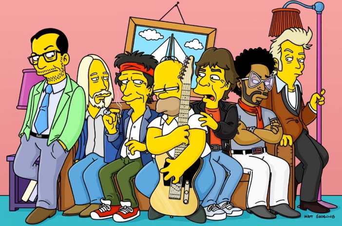 Топ 20 поп и рок звездни появи в The Simpsons