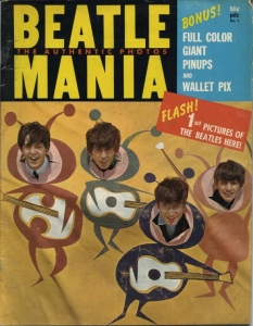 1. Beatlemania
Изразът      Бийтълмания (Beatlemania)      е използван за първи път от The Daily Mirror в ревю на шоу на групата от 1963.