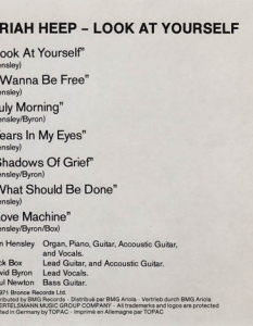 5. Look At Yourself, 1971 
Песента July Morning е третата поредна от албума на Uriah Heep от 1971 г., Look At Yourself.