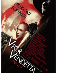 V for Vendetta ("В" като Вендета)
Въпреки че се различава от оригиналния комикс на Алън Муур (Alan Moore) и Дейвид Лойд (David Lloyd), V for Vendetta ("В" като Вендета) притежава изключителния чар, характерен за всички антиутопии. Действието се развива в бъдеще време, където Великобритания е мрачна и корумпирана, поставена под тоталитарен режим.
Борецът за правда е брилянтният Хюго Уийвинг (Hugo Weaving), чиято роля е сред най-харизматичните му, а Натали Портман (Natalie Portman) за пореден път доказва отдадеността си към ролите, с които се захваща.