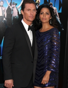 Matthew McConaughey и съпругата му Camila McConaughey на премиерата на филма Magic Mike в Лос Анджелис на 24 юни.