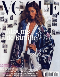 Корицата на Vogue Paris за дeкември/януари 2002-2003 година