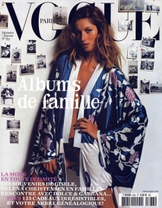 Корицата на Vogue Paris за дeкември/януари 2002-2003 година