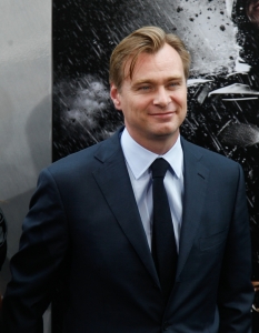 Режисьорът Кристофър Нолан (Christopher Nolan) на световната премиера на последния му филм The Dark Knight Rises в AMC Lincoln Square Theater, Ню Йорк на 16 юли.