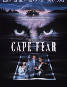 Cape Fear ("Нос Страх")
Робърт Де Ниро (Robert De Niro) и Мартин Скорсезе (Martin Scorsese) безспорно са една от най-добрите комбинации между актьор и режисьор в съвременното кино и Cape Fear не е изключение от правилото. Римейкът на трилъра от 1962 г. е също толкова мрачен като своя предшественик, а Де Ниро доказва за пореден път, че психопатите, които играе, са едни от най-брилянтните в киното. 
В тандем с Ник Нолти (Nick Nolte), двамата заковават главните роли в трилъра, в който не трябва да се пропуска и участието на Грегъри Пек (Gregory Peck) и Робърт Мичъм (Robert Mitchum), изиграли главните роли в оригинала.