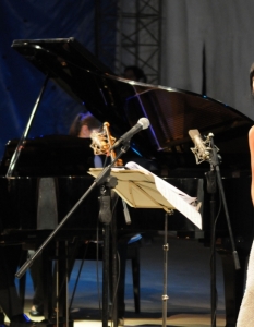 Людмил Ангелов, пианист, и Александрина Пендачанска, сопран, при откриването на Аполония 2012.