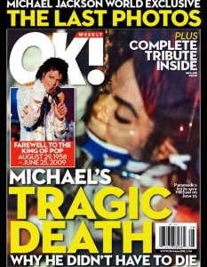 10. Michael Jackson – OK! Weekly, Юни 2009