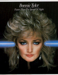 8. Bonnie Tyler - Total Eclipse of the Heart
В своя пик песента от 1983 година продава по 60 000 копия на ден. Тя получава платинен статус, както и албумът, за който е записана, Faster Than the Speed of Night.