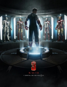 Iron Man 3 (Железният човек 3) 
През 2012 г. Marvel постигна небивал успех с The Avengers (Отмъстителите) и съвсем очаквано Iron Man беше голямата звезда в блокбъстъра. 
Година по-късно именно новият филм за Тони Старк – Iron Man 3 (Железният човек 3) – ще сложи началото на втората фаза от плановете на Marvel, а от разпространените досега трейлъри се очаква филмът да е най-мащабният от поредицата.