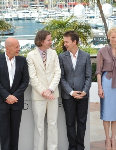 Jason Schwartzman, Bruce Willis, director Wes Anderson, Edward Norton, Tilda Swinton & Bill Murray