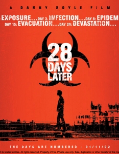 28 Days Later (28 дни по-късно)
Когато режисьорът Дани Бойл (Danny Boyle) работи по хорър с талантлив актьор какъвто е Силиън Мърфи (Cillian Murphy), резултатите няма как да са разочароващи.
Както Бойл, така и зомби жанра си имат своя специфична аудитория, но това определено не е пречка 28 Days Later да се хареса на много по-голяма публика.