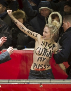 Активистки от FEMEN протестират на филмовия фестивал Берлинале 2013 - 18