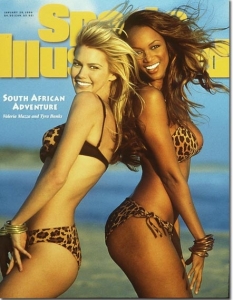 1996 - Valeria Mazza and Tyra Banks