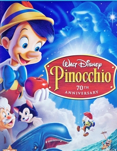 Pinocchio (Пинокио)
Безсмъртната екранизация на класическата приказка на Карло Колоди – Pinocchio (Пинокио) – безспорно е един от най-страшните филми на Disney, колкото и смешно и невероятно да звучи това. 
Макар киноманите днес да са свикнали с потоци от кръв и насилие в хорър филмите, анимацията от 1940 г. е достатъчно зловеща за времето си, за да отнеме спокойния сън на зрителите.