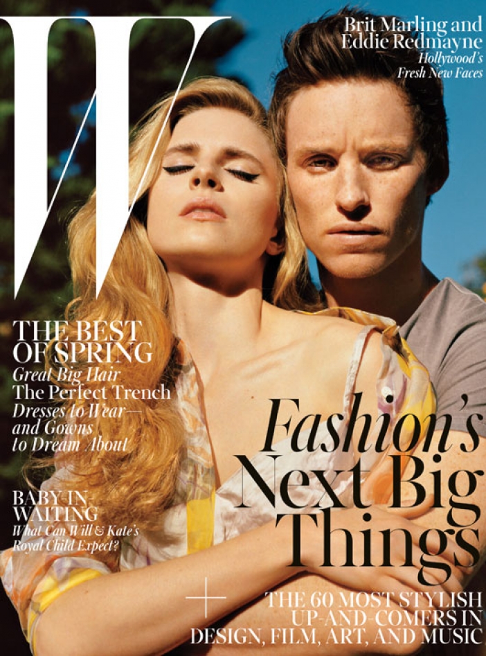 Брит Марлинг и Еди Редмейн за W Magazine, април 2013