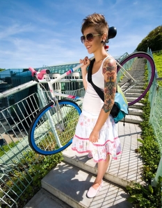Диви и красиви: момичета с велосипеди - 16