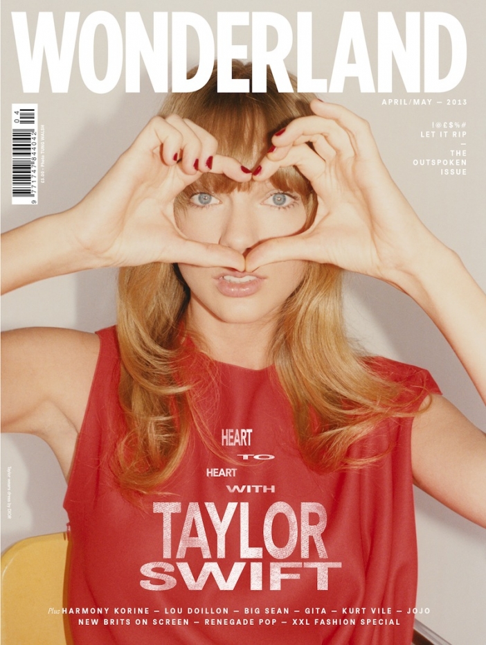 Тейлър Суифт за Wonderland Magazine Outspoken Issue, пролет 2013