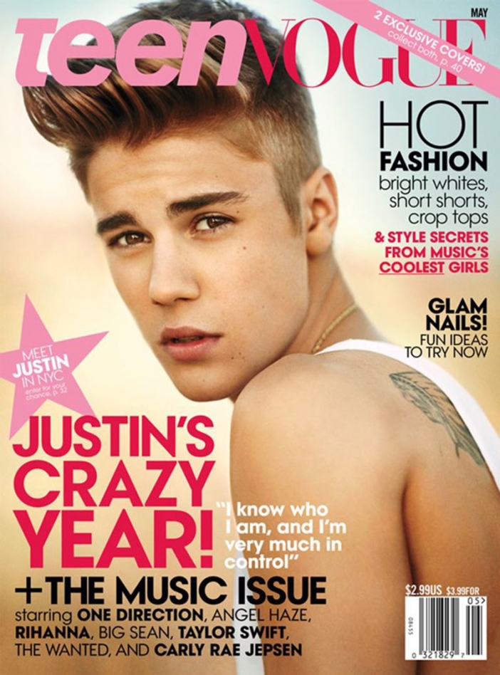 Джъстин Бийбър за Teen Vogue, май 2013