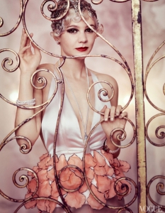 Кери Мълиган като героиня на Фицджералд за Vogue, май 2013 - 1