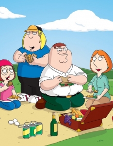 Тhe Griffins - Family GuyОще едно любимо на публиката анимационно семейство, което забавлява феновете си вече 11 сезона. Семейство Грифин са Питър и Лоис, синовете им Крис и Стюи, дъщеря им Мег и говорещото им куче Брайън. Сериалът, чийто създател е Сет Макфарлън (Seth MacFarlane), има пет награди Emmy и залага основно на социална сатира и пиперлив хумор. 