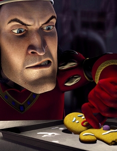 Lord Farquaad - Shrek Нисък, злобен и мразещ всички приказни герои - това е Лорд Фаркуод от Shrek (Шрек). Успокоителното е, че ще бъде победен от зелено чудовище и изяден от дракон. Дребният злодей е озвучен от Джон Литгоу (John Lithgow), когото със сигурност сте гледали в 3rd Rock from the Sun (На гости на третата планета).