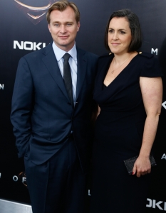 Продуцентът на Man of Steel Christopher Nolan със съпругата си Emma Thomas