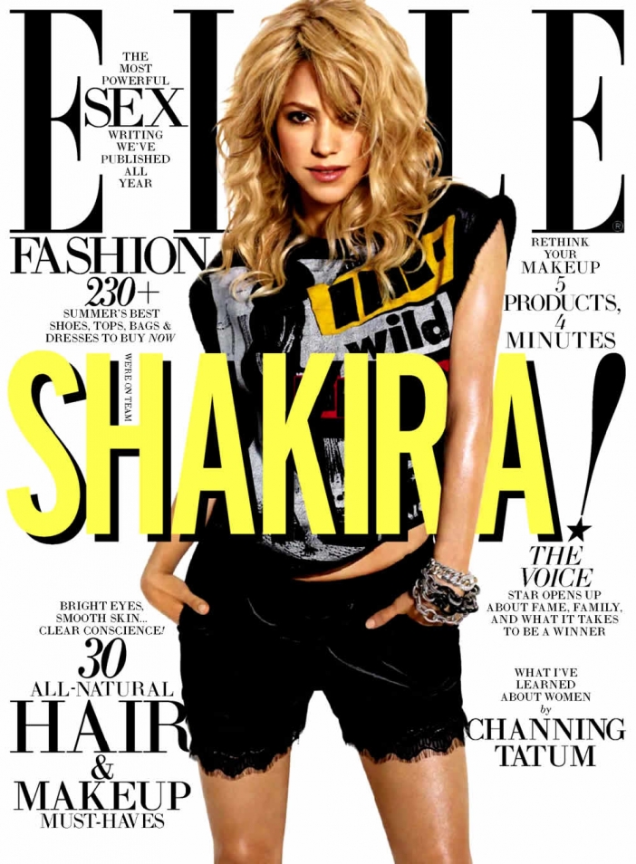 Шакира за Elle US, юли 2013