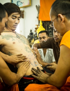 Фестивал на татуировките в манастира Банг Пхра в Након Патом, Тайланд, 2013 г.  - 13