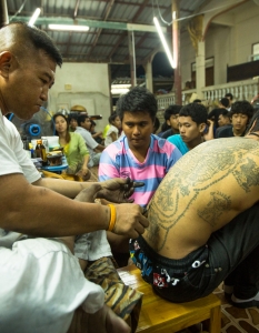 Фестивал на татуировките в манастира Банг Пхра в Након Патом, Тайланд, 2013 г.  - 17