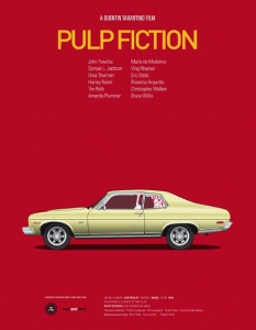 Емблематичните коли от 14 култови филма в серия постери на дизайнера Хесус Пруденсио - 1