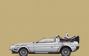 Емблематичните коли от 14 култови филма в серия постери на дизайнера Хесус Пруденсио