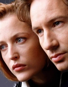 Мълдър (Mulder) и Скъли (Scully) - The X-FilesОще един сериал, превърнал се в класика. The X-Files (Досиетата Х) не само постигна сериозен успех и се задържа на екран цели девет сезона, но и определено може да се похвали с един от най-запомнящите се разследващи тандеми - агентите Мълдър (Дейвид Духовни) и Скъли (Джилиън Андерсън). 
