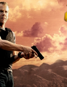 Jack Bauer - 24Агент Джак Бауър определено няма късмет. Не само защото трябва да се бори с терористи, но и защото винаги има само 24 часа да се справи със заплахата. Ролята е поверена на Кийфър Съдърланд (Kiefer Sutherland). 